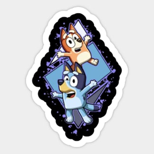 bluey funny Sticker